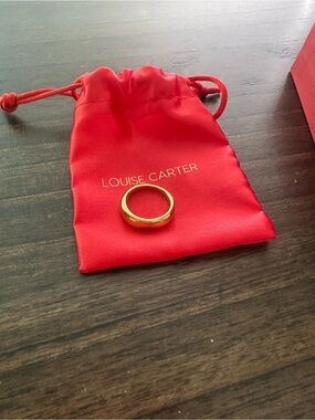 Louise Carter Gold Dome Band Ring - Polished Yellow Gold